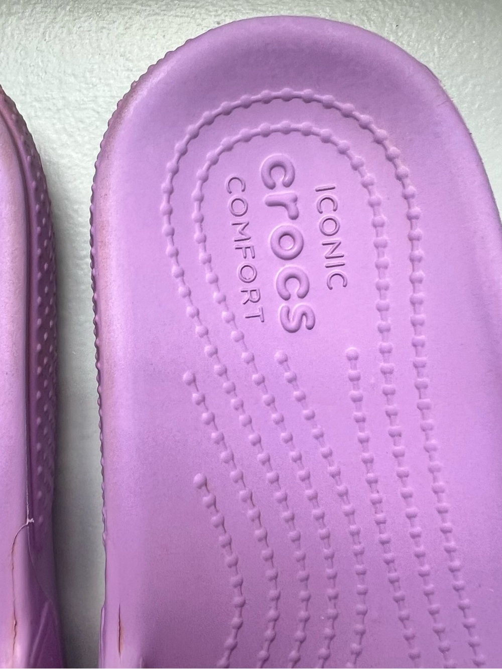 Crocs Women’s Classic Slide - Lavender Purple - Picture 3 of 7